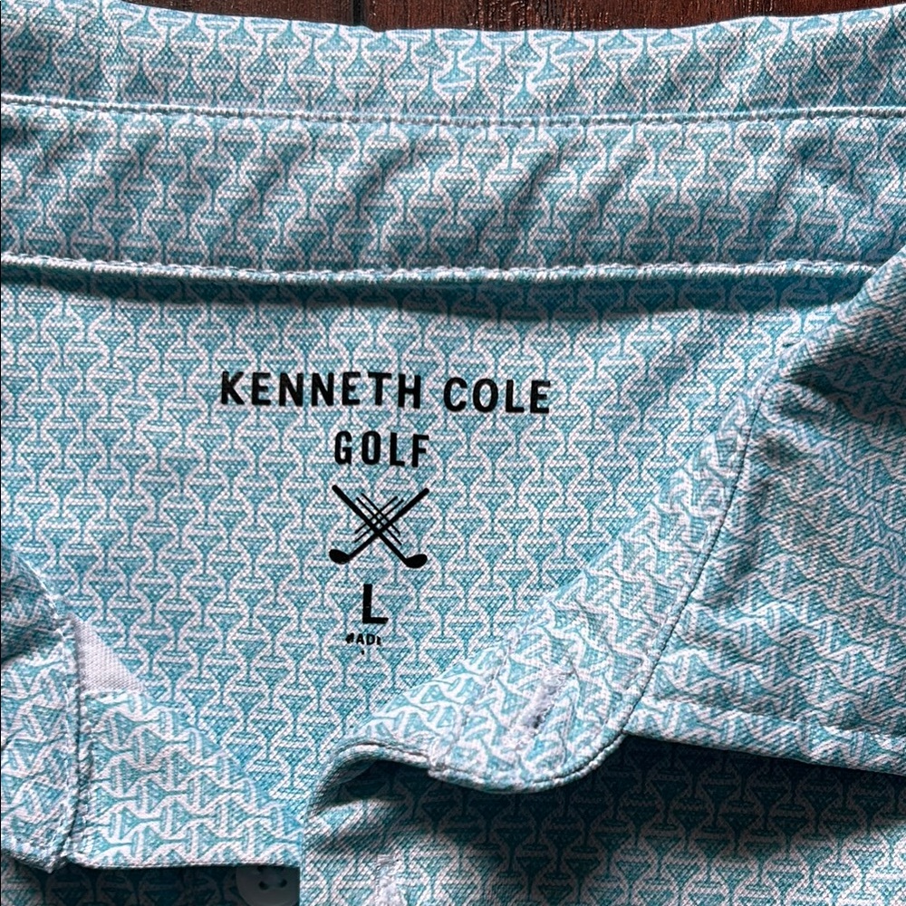 Kenneth Cole Blue Polo Shirt Casual Comfort - Picture 2 of 6